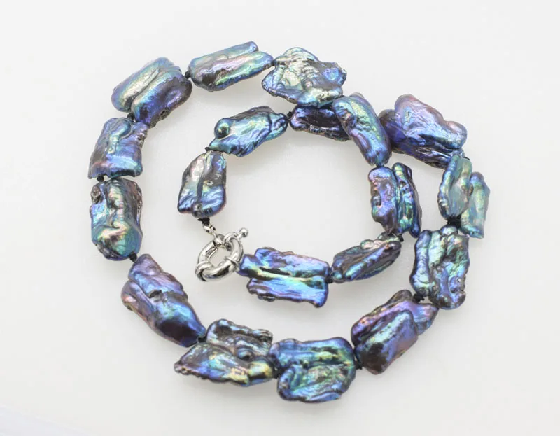 freshwater pearl clack biwa baroque reborn keshi 18-24mm necklace 17inch FPPJ wholesale beads nature | Украшения и аксессуары