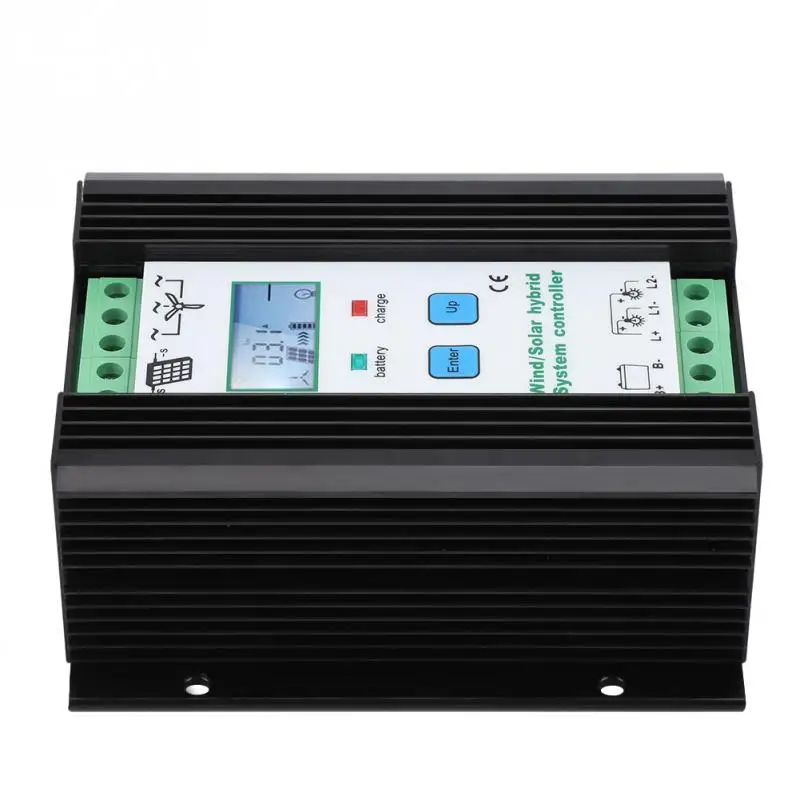 

12V 200W Wind and Solar Energy Hybrid Controller Digital Intelligent Control Boost Charging Regulator Alloy High Quality