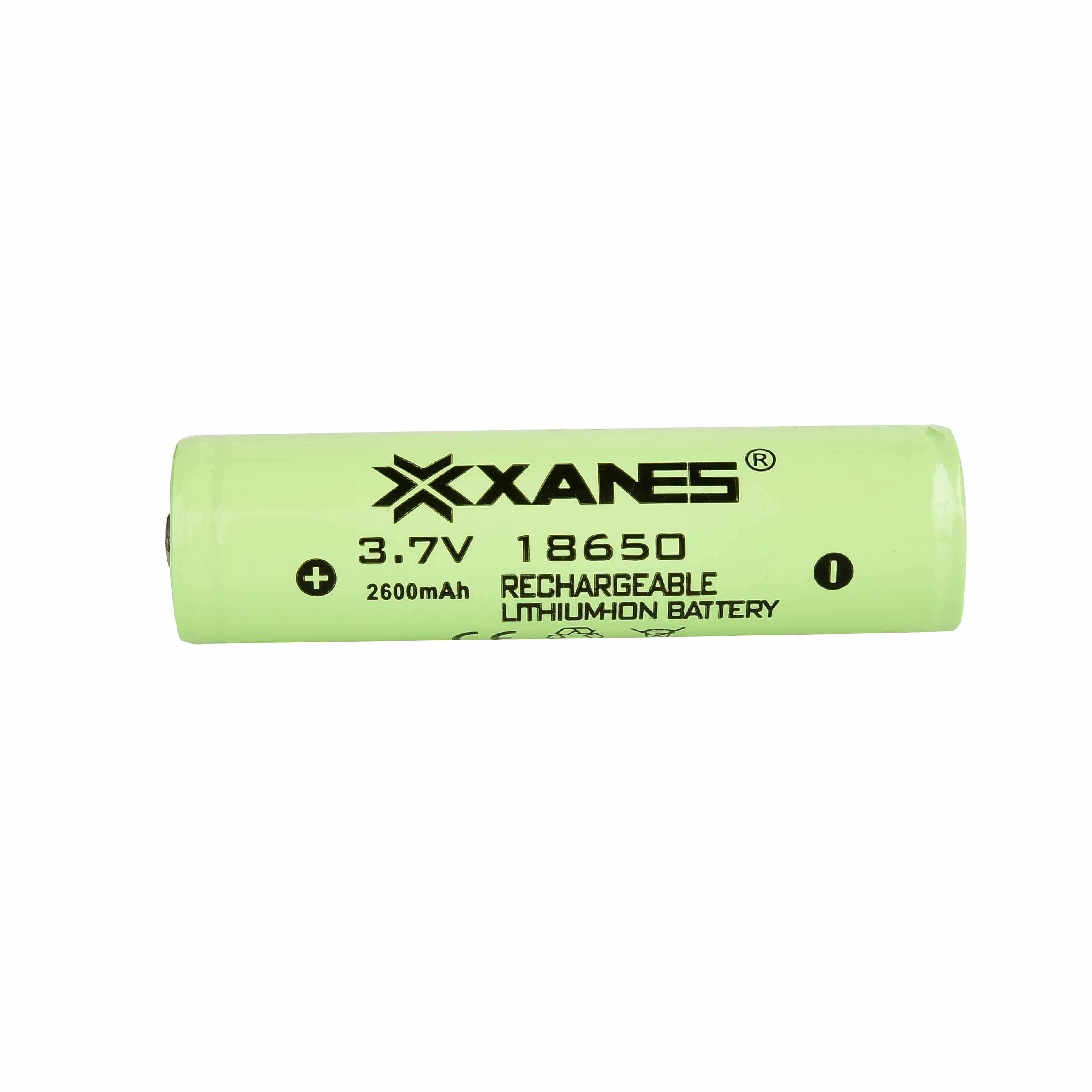 LEORY 2 шт XANES 3 7 V 2600mAh Защищенный Литий ионный аккумулятор 18650|Перезаряжаемые