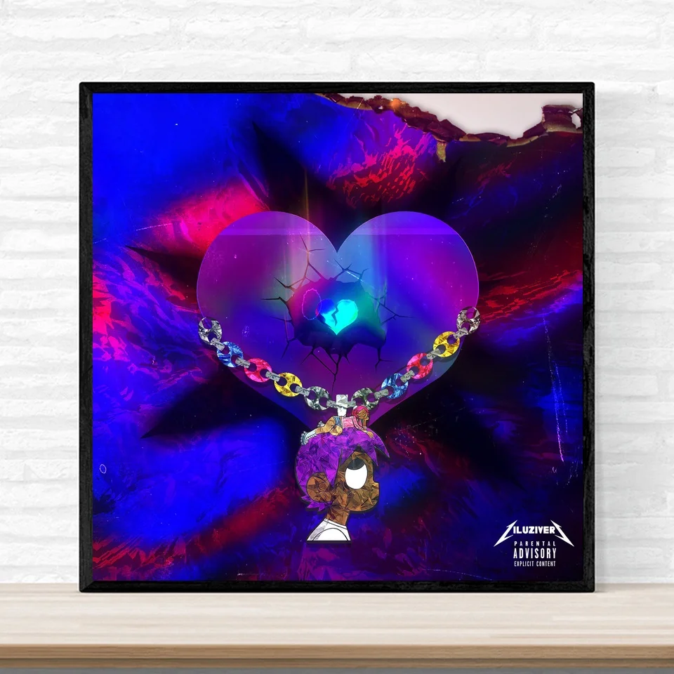 Lil Uzi Vert Luv Is Rage 1 5 Обложка альбома для музыки постер печать на холсте настенное