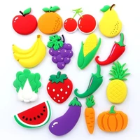sale 1pc silicone fridge magnets for vegetable fruits love sticker refrigerator magnet message for children home decoration