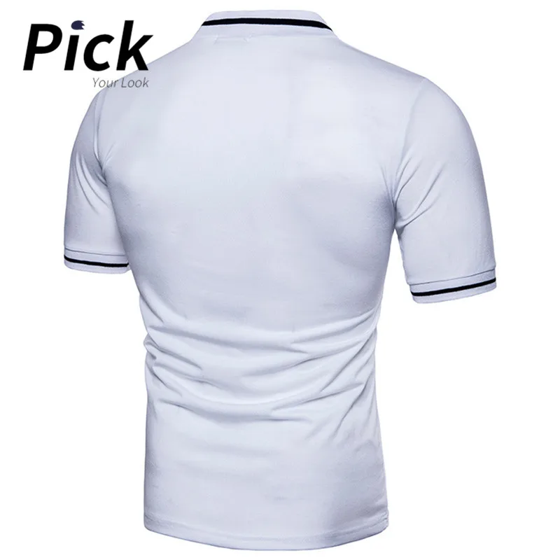 3 цвета топ с v образным вырезом Slim Fit Мужские футболки летняя футболка коротким