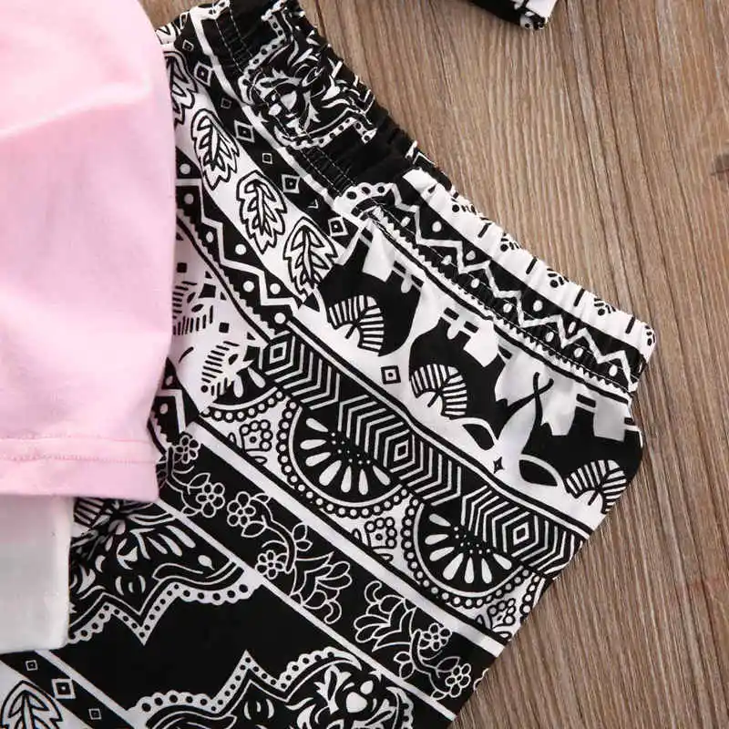 Комплект одежды из 3 предметов для новорожденных девочек с буквенным принтом