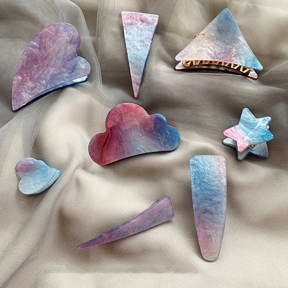 Женская заколка для волос с изумрудами винтажная Геометрическая