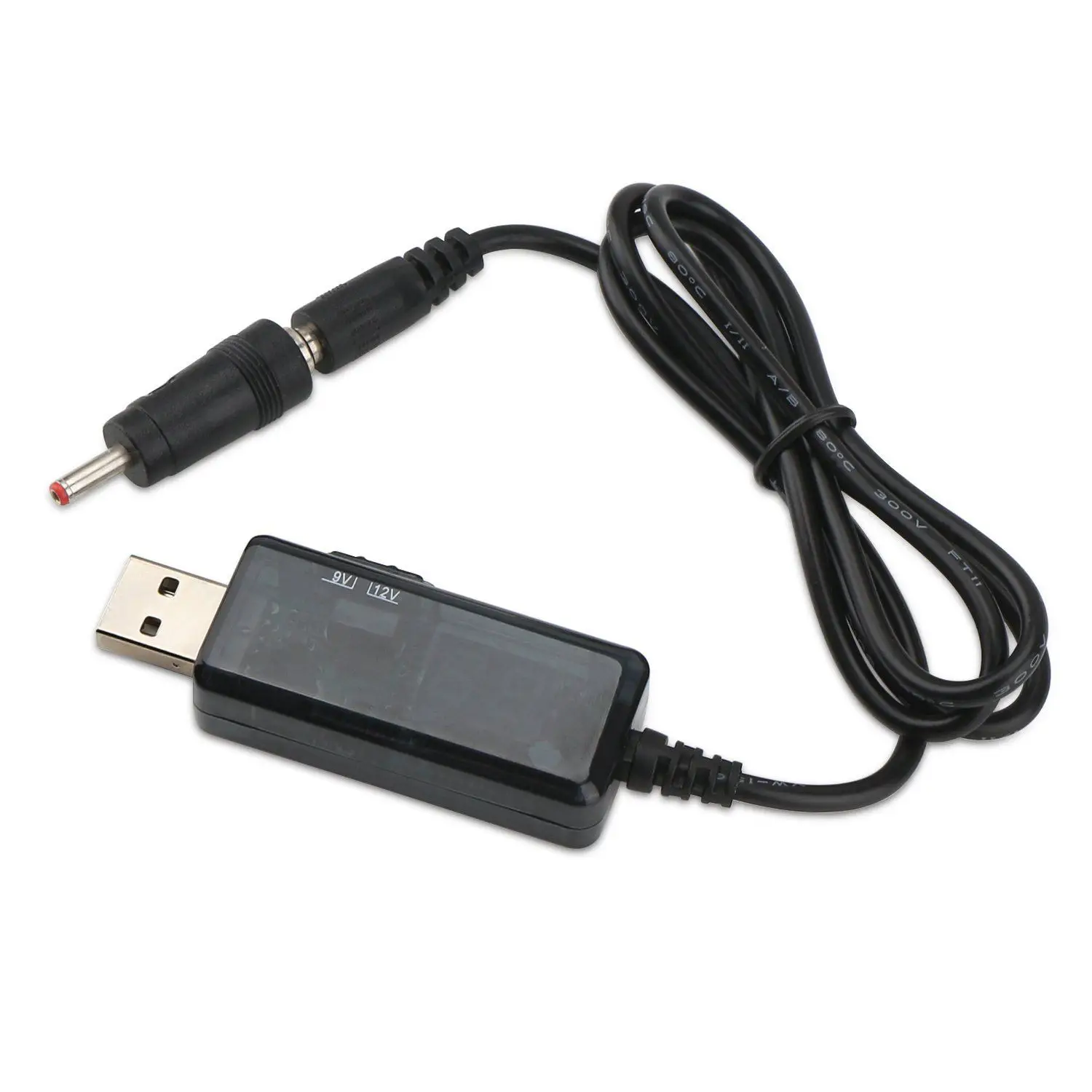 USB Boost кабель 5 в шаг до 9 12 В Регулируемый преобразователь напряжения 1А повышающий