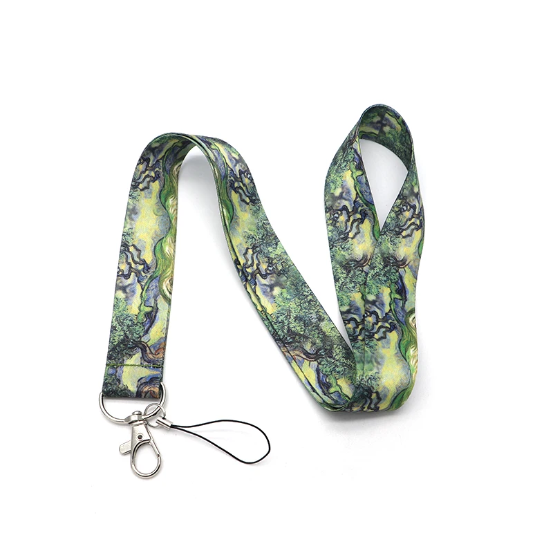 Van Gogh Cypress шнурок для дерева Badge ID Lanyards/мобильный телефон Rope/ Key Lanyard Neck Strap Accessories