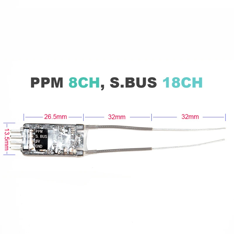 WOWBINGO W8B Мини 2 4G 8/18CH PPM S. BUS AFHDS 2A приемник для Flysky FS-I6 FS-I6X FS-I8 радиопередатчик |