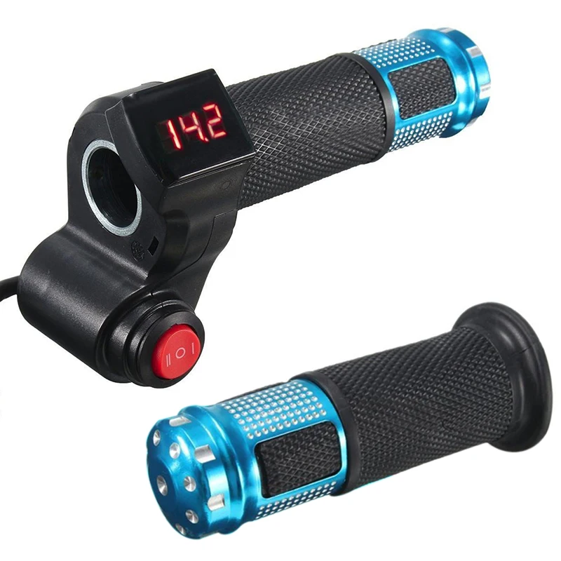E-bike Universal 24V 36V 48V E-Bike Electric Scooter Digital Meter Handlebar Throttle Handlebar Grips Electric Bike Accessories