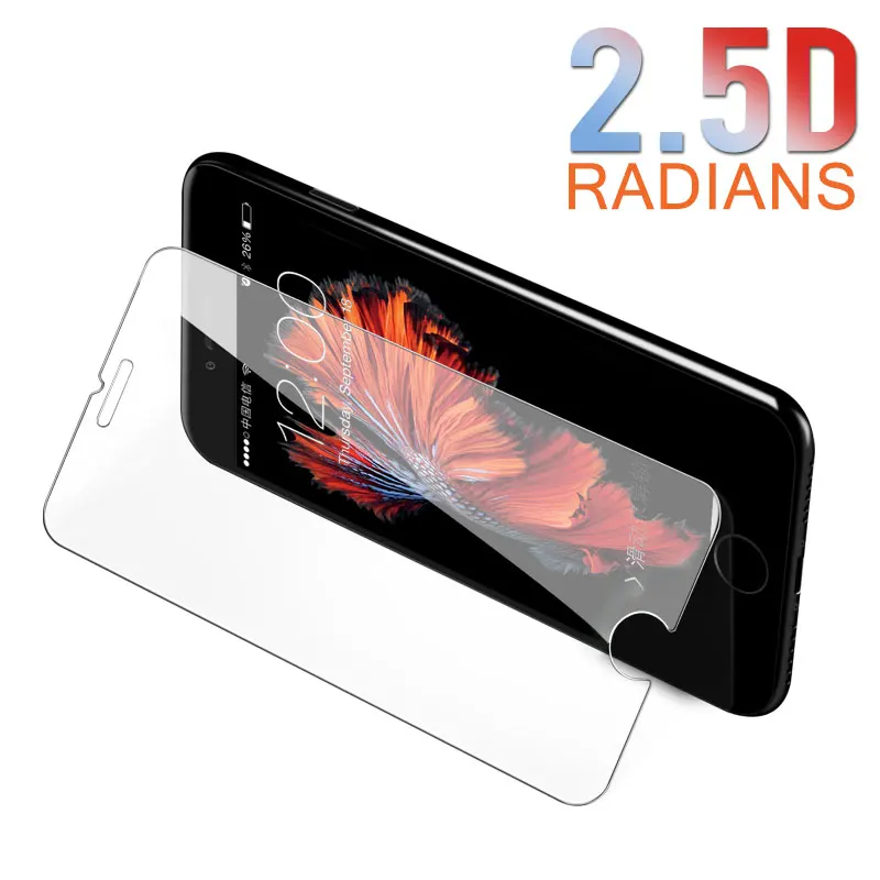 Закаленное стекло 9H 2.5D для iPhone 6 6s 7 8 X XS MAX Защита экрана 5 Plus XR SE защитное |