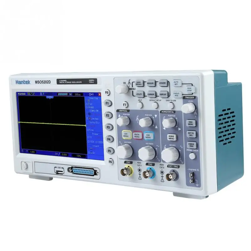 Hantek MSO5202D 2в1 200 МГц 2 канала 1GSas осциллограф 16CH анализатор Mesuring инструменты AC100