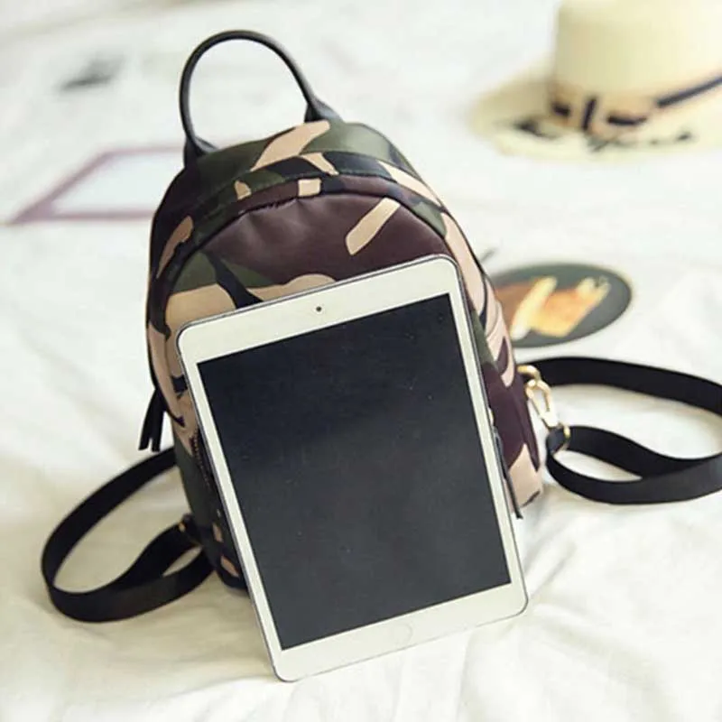 FGGS Women Backpack Nylon Shoulder School Travel Bag Small Casual backpack(Camouflage) | Багаж и сумки