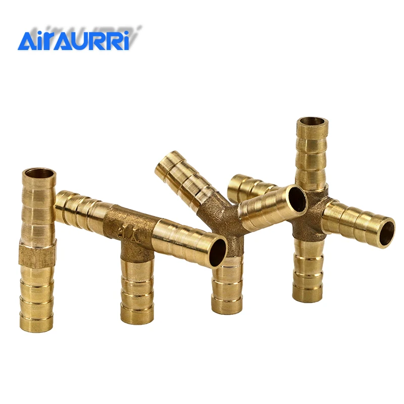 

Brass Splicer Pipe Fitting E Y Shape 3 Way Hose Barb 4mm 6mm 8mm 10mm 12mm 16mm Copper Barbed Connector Joint Coupler Adapter