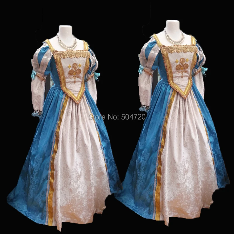 

Tailored!Classical Theatre TV Duchess Queen 17th Medieval Renaissance Gown Era Halloween Retro Cosplay dress all size HL-531