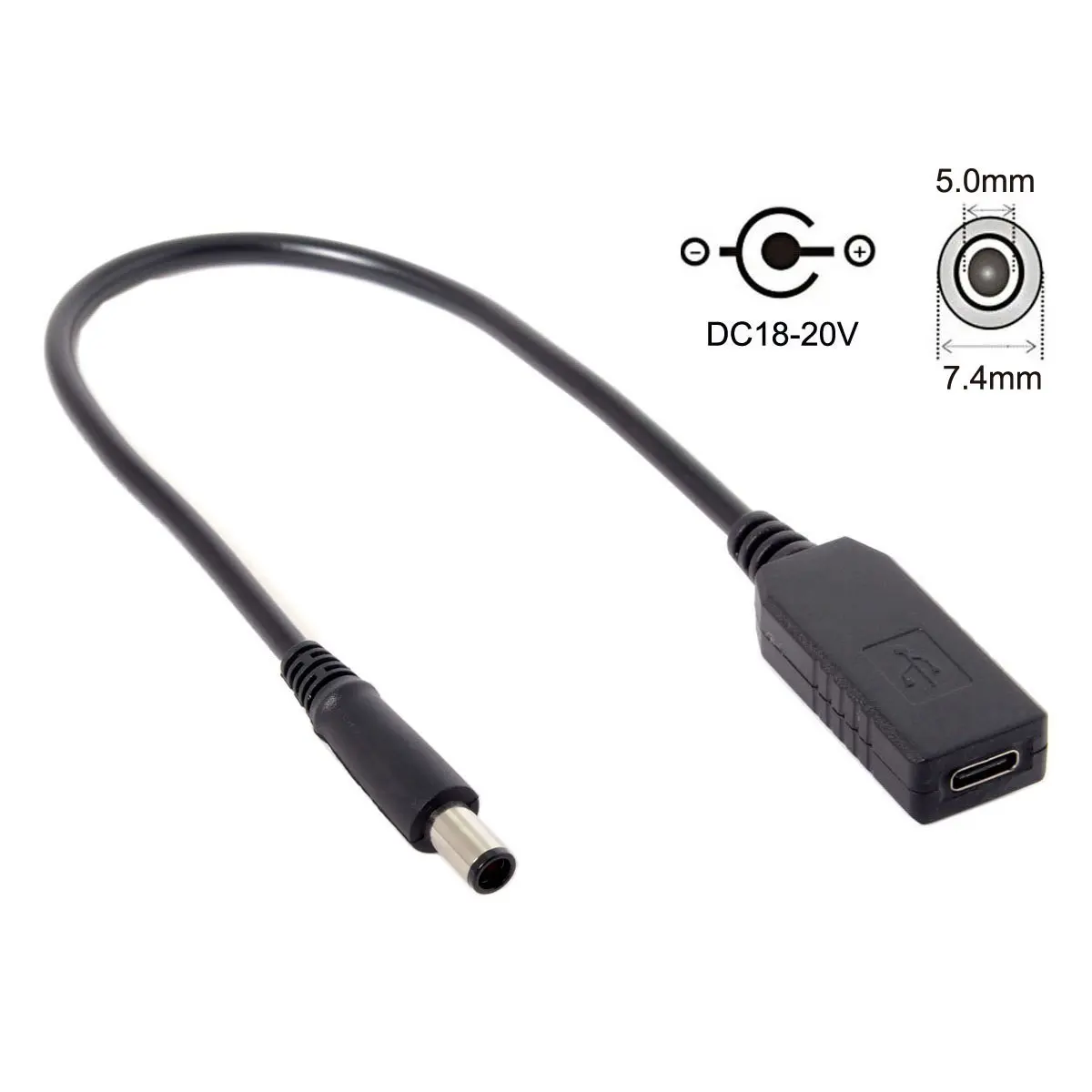 Chenyang Type C USB 3 1 в DC 20 7 4 5 0 мм Dell HP Power Plug PD эмулятор триггер зарядный кабель для Lap