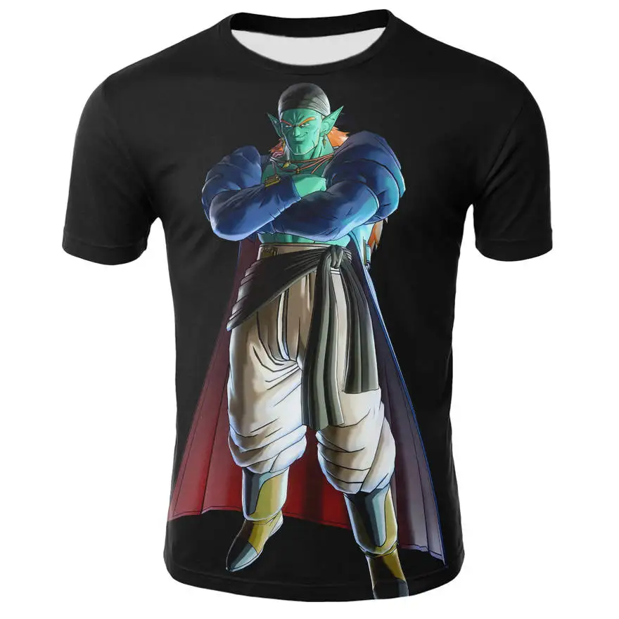 2019 Новейшая модная брендовая футболка хип-хоп 3d печать dragon ball большой размер