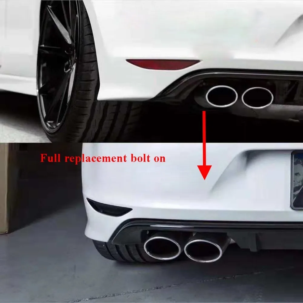 2 шт. отражатели заднего бампера из АБС пластика для Volkswagen VW Golf MK7 7 5 Base GTI R Rline 2014 2018