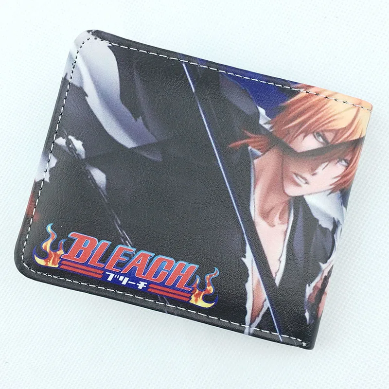 BLEACH Kurosaki ichigo кошелек Мода PU Япония Аниме Косплей студентов мужские короткие
