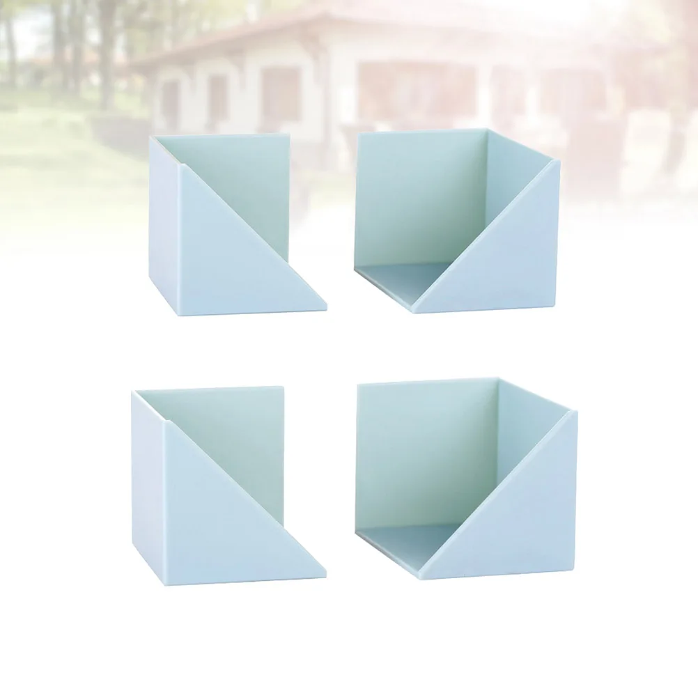 2 пары клейких настенных пластиковых органайзеров стеллаж для хранения ванной