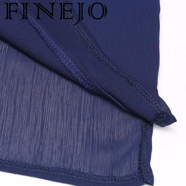FINEJO женская блузка Повседневная шифоновая с галстуком бабочкой и длинным