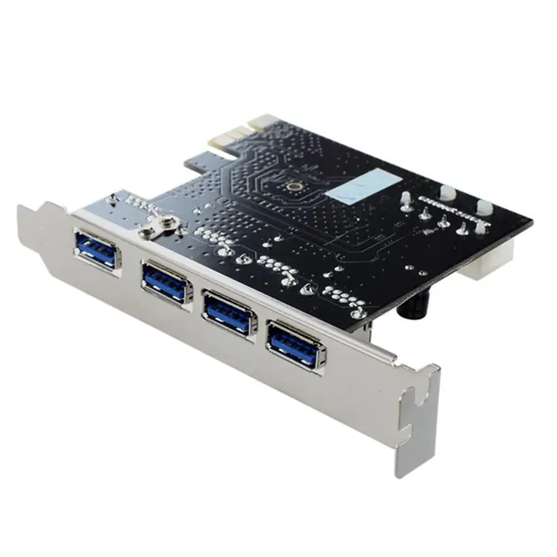 Быстрый USB 3 0 PCI-E PCIE 4 порта Экспресс-карта расширения | Компьютеры и офис