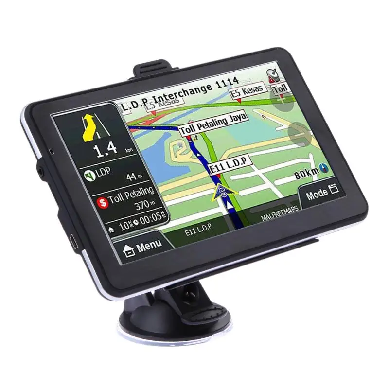 7 дюймов HD Автомобильный грузовик gps навигатор 800 МГц FM/8 ГБ/DDR карты