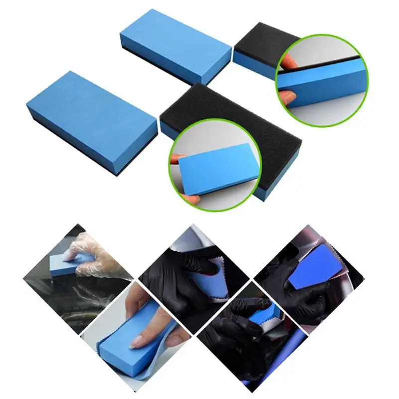 

5Pcs Car Film Coating and Crystal Coating Sponges Eraser Car Maintenance Polishing Eraser Cloths & Brushes Sponge Eraser
