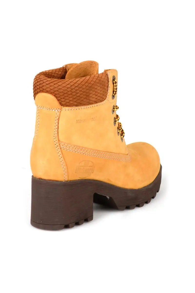 Бемби натуральная кожа желтые женские сапоги A0703527501| |