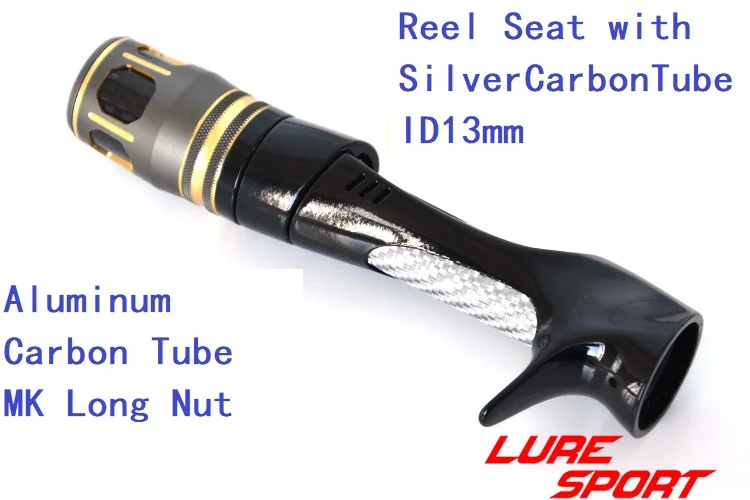 LureSport 2 шт. черная краска катушка для сиденья карбоновая трубка золотой/серый