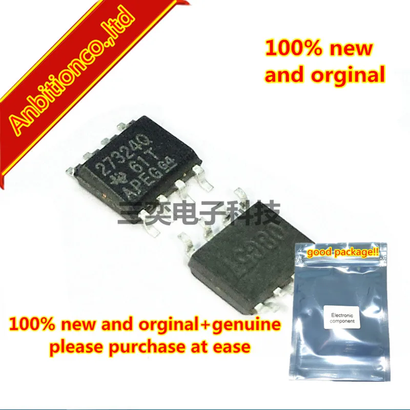10 шт. новинка 100% оригинальный Шелковый экран UCC27324QDRQ1 27324Q SOP8 DUAL 4 A PEAK