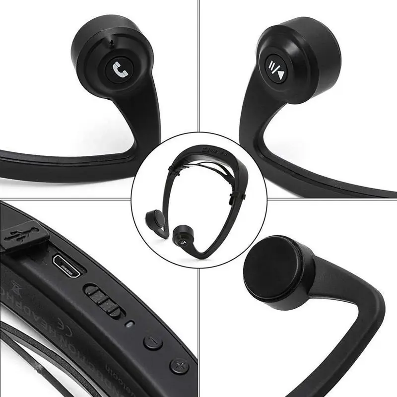 AABB-наушники с костной проводимостью беспроводная bluetooth-гарнитура спортивные