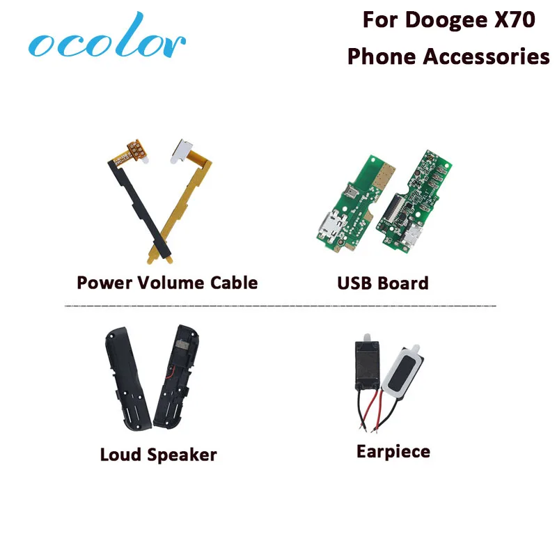 Ocolor Для Doogee X70 USB плата для зарядки динамик высокое качество замена телефона