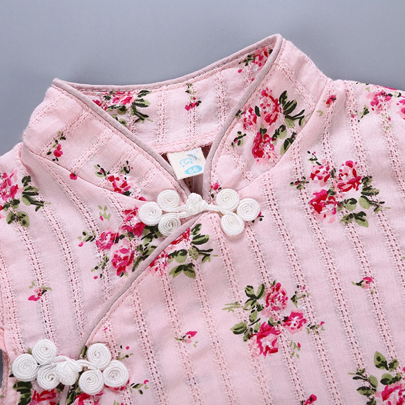 Летняя одежда для девочек Cheongsam милая Одежда младенцев китайский стиль детские