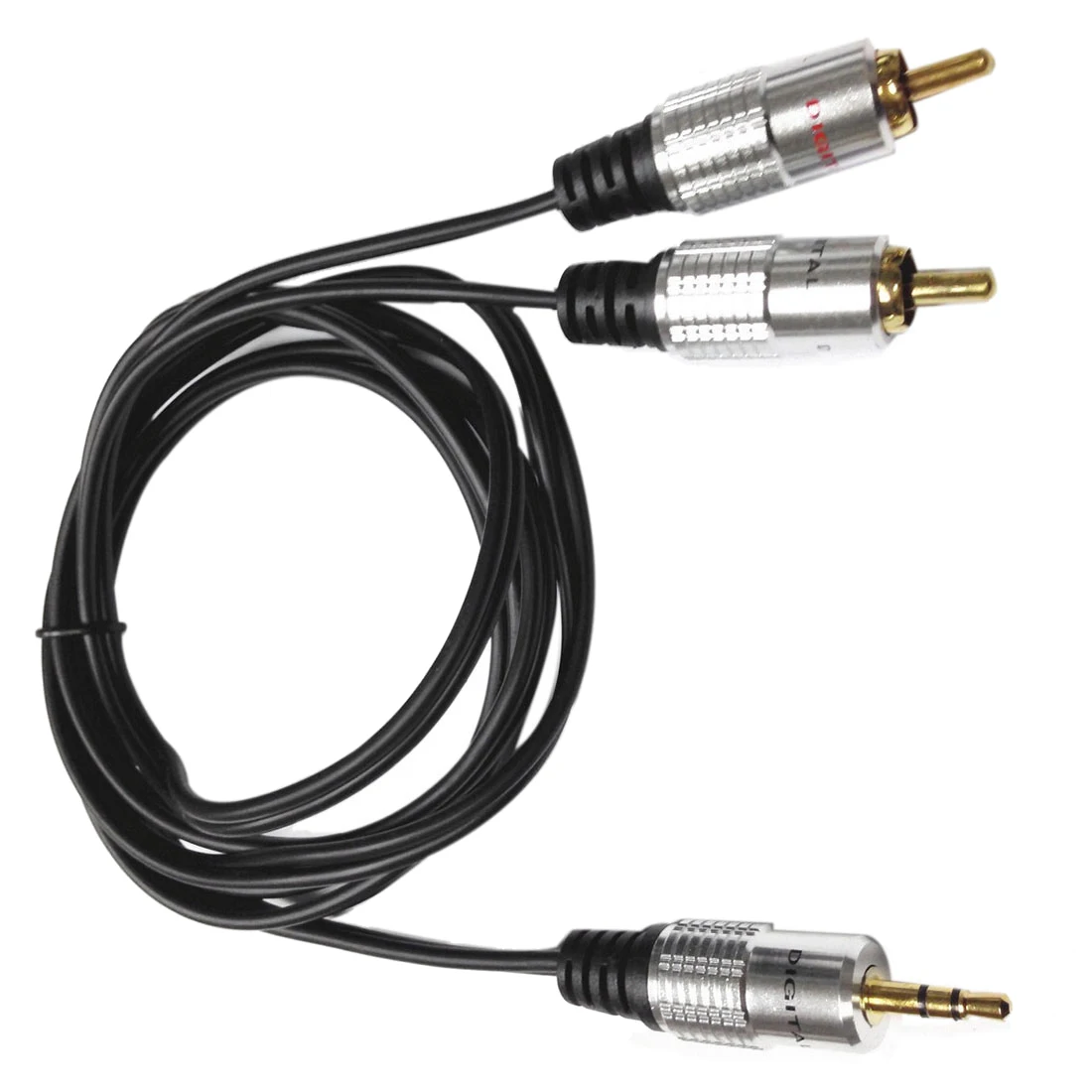 Чистый HQ OFC 3 5 мм Стерео Джек 2 RCA Phono вилки кабель золото м (16 футов)|Кабели USB| |