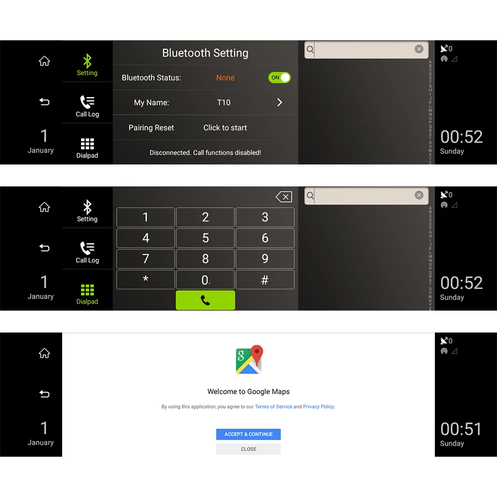 KUNFINE 10 &quotAndroid GPS Navi видеорегистратор Автомобильный зеркальный две камеры Запись