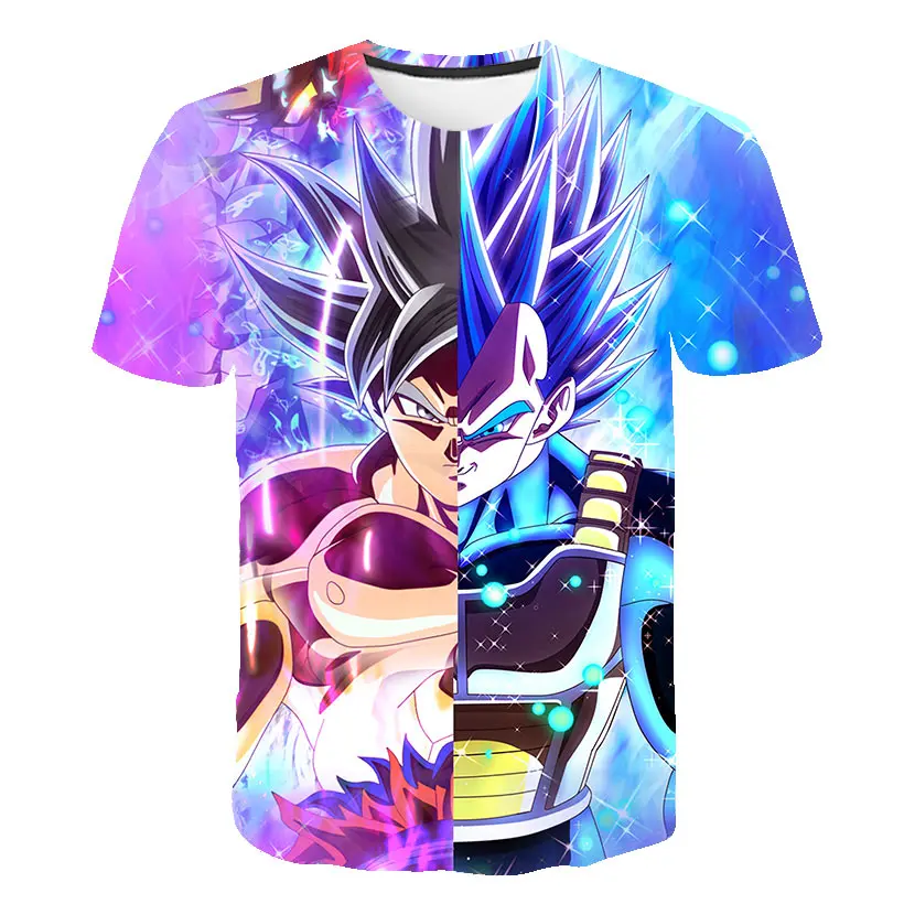 Новый 2019 Для мужчин Dragon Ball Z футболка сын Goku vegeta Бодибилдинг Футболка супер Saiyan