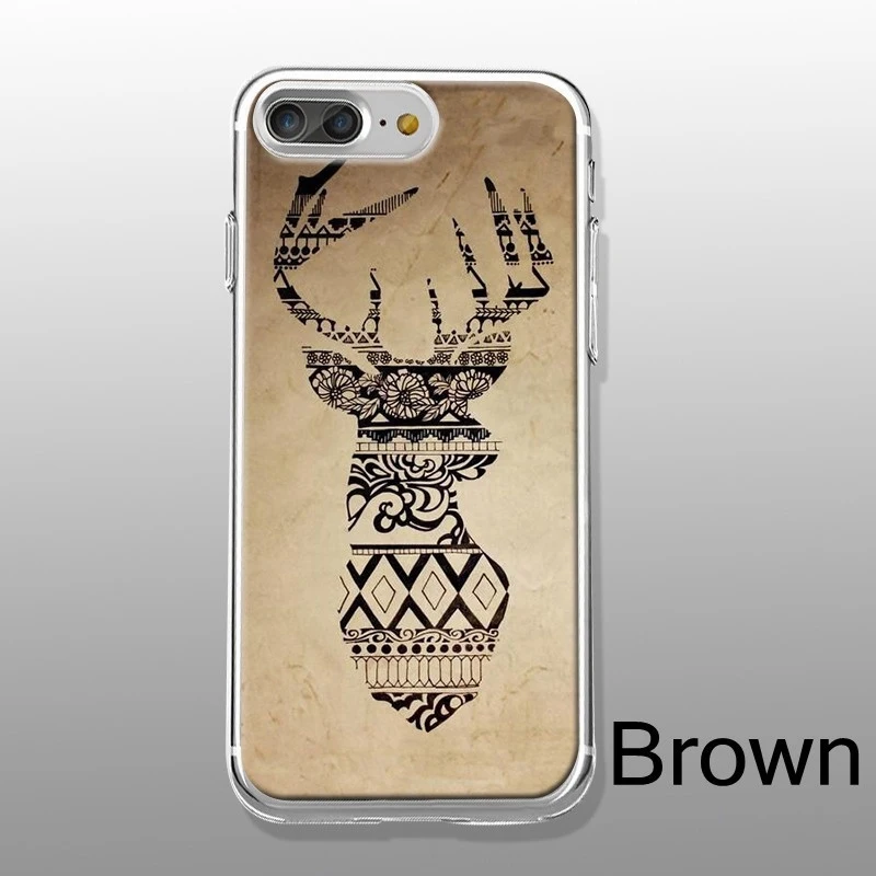 KISSCASE Винтажный чехол с рисунком леса оленя для iPhone 5S SE 6 S 7 8 Plus мягкие Мультяшные