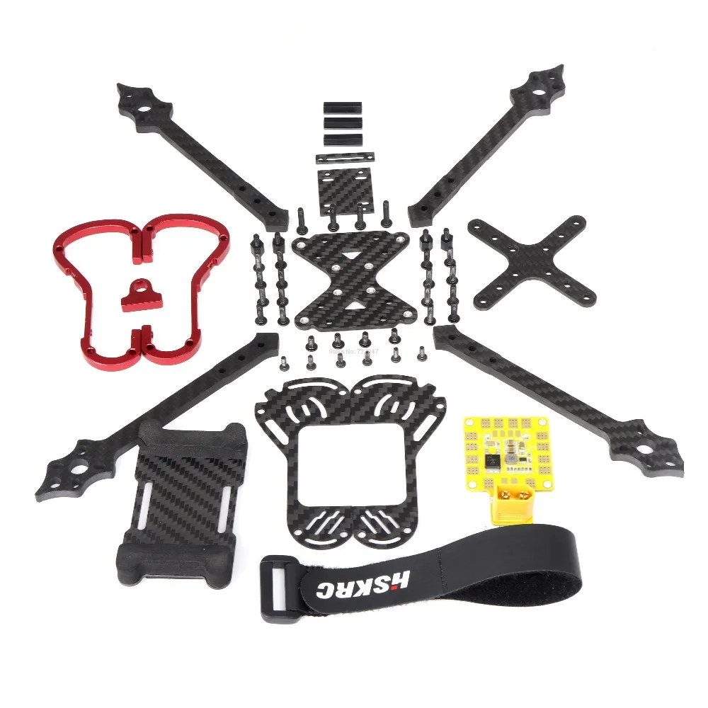 Квадрокоптер Mini X218 218 мм FPV из углеродного волокна рамка 5 дюймов с рычагом 4 для