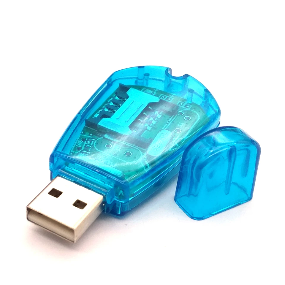 

USB Cellphone SIM Card Standard Reader Copy Cloner Writer SMS Backup 4XFC Drop