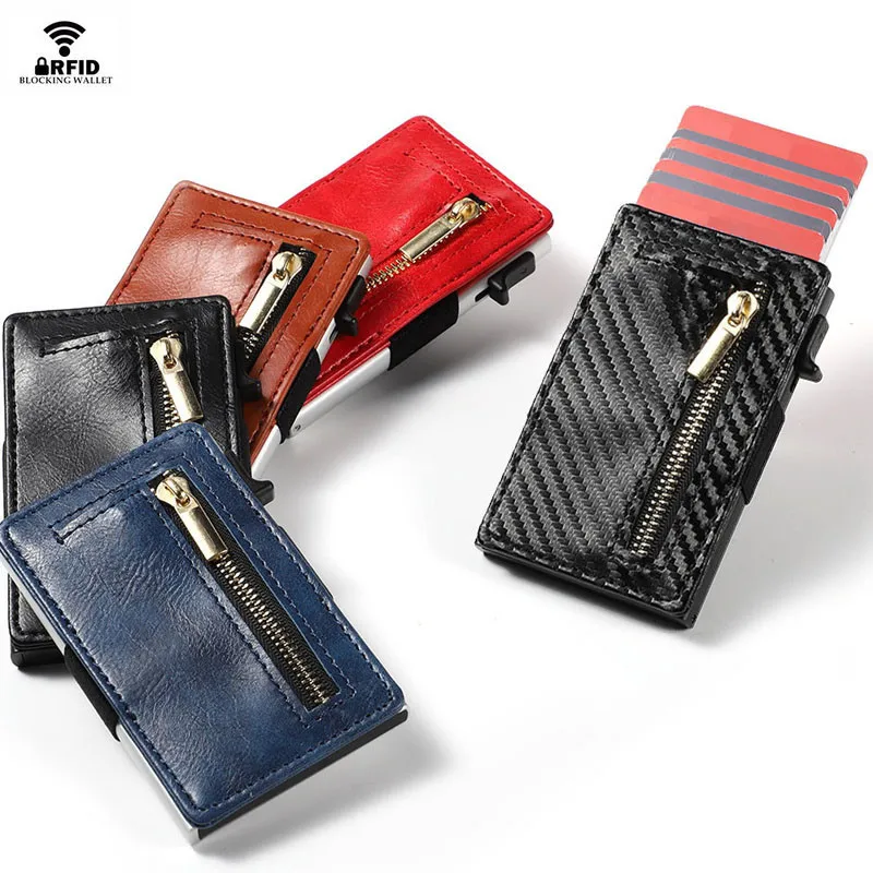 VM FASHION KISS 2019 Новый минималистичный бумажник с блокировкой RFID из углеродного