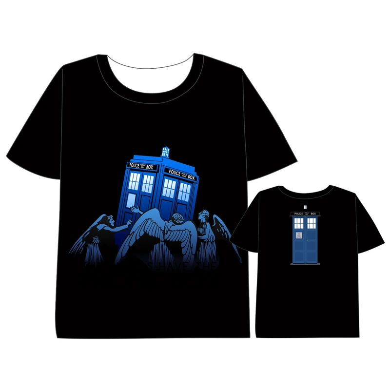 Футболка с короткими рукавами для мужчин и женщин аниме Doctor Who Summe TARDIS платье