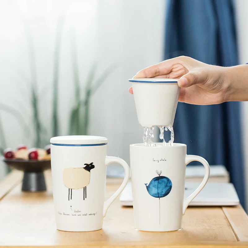 Zakka портативная дорожная кофейная кружка с чайным фильтром для заварки сумка