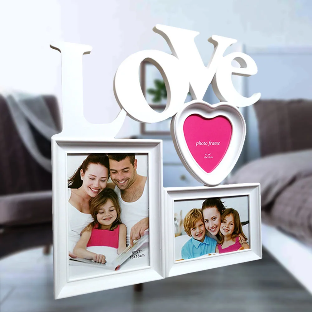 Полый дизайн любовь деревянная фоторамка Сделай Сам фоторамки искусство