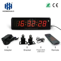 fedex free shipping 1 8 6 digits led interval clock gym fitness cross fit clock led stopwatch