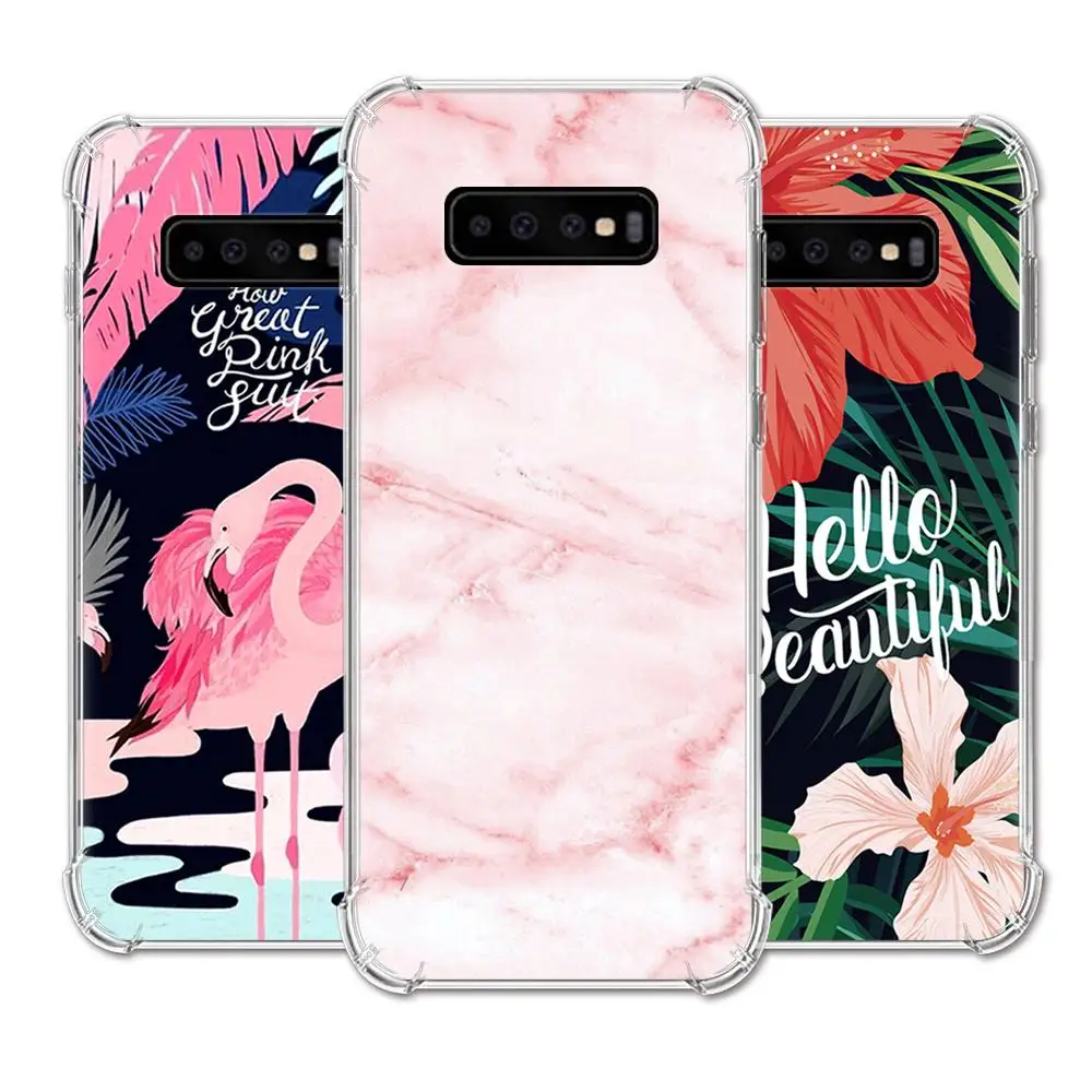 Противоударный чехол для телефона Samsung Galaxy S10 с воздушной подушкой модный дизайн