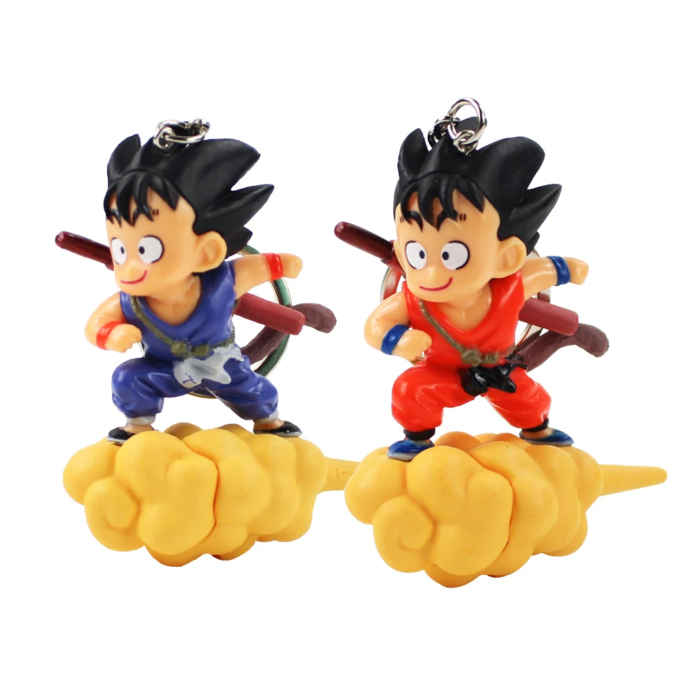 7 см Dragon Ball Z Super Saiyan Son Goku Capriola Cloud Key Bin Baby цепочка для ключей из ПВХ Игрушечная