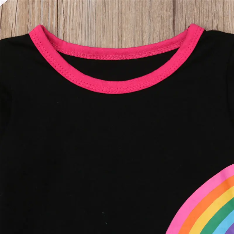 2 шт. KidsRainbow топы футболки + короткие юбки пачки наряд платья От до 6 лет|Комплекты