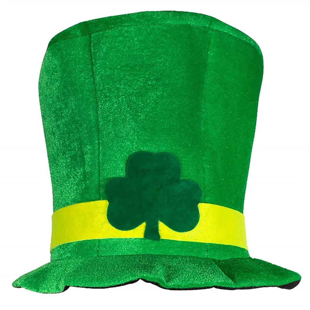 New St. Patrick'S Day Jewelry Magic Hat Performance Cap Lincoln High Hat Irish Festival Velvet High Hat