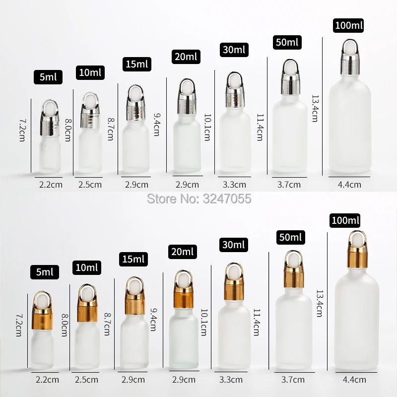 5ml10ml15ml20ml30ml50ml100ml пустые стеклянные косметические эфирные масла Матовые
