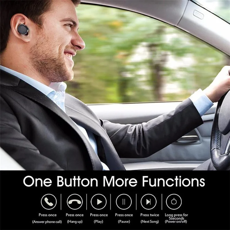 LEORY Bluetooth Беспроводные наушники с шумоподавлением смарт микрофоном большой