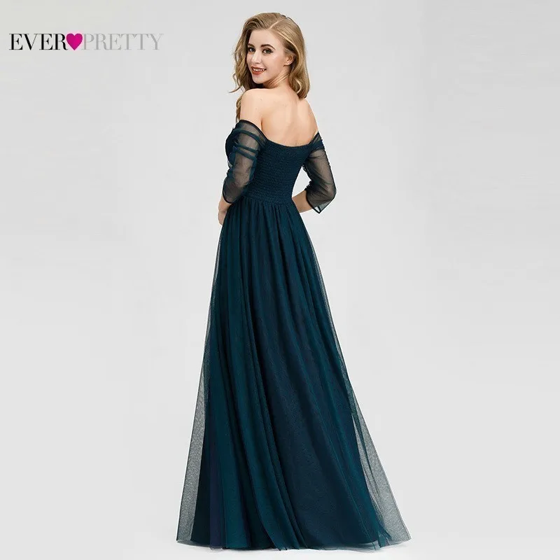 Элегантные Длинные свадебные платья Ever Pretty A-Line v-образным вырезом сексуальные с